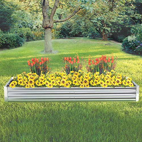 Kotulas Galvanized Steel Raised Garden Bed — 8ft. x 3ft.