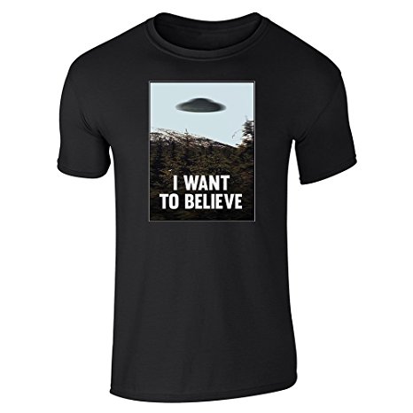 Pop Threads I Want To Believe - UFO Short Sleeve T-Shirt