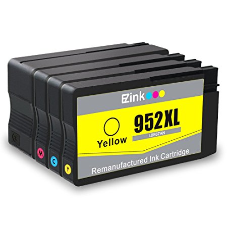 E-Z Ink (TM) Remanufactured Ink Cartridge Replacement for HP 952 XL 952XL for HP OfficeJet Pro 8710 8720 8740 7740 8200 8210 8216 8700 8715 8725 8728 8730 (1 Black, 1 Cyan, 1 Magenta, 1 Yellow) 4 Pack