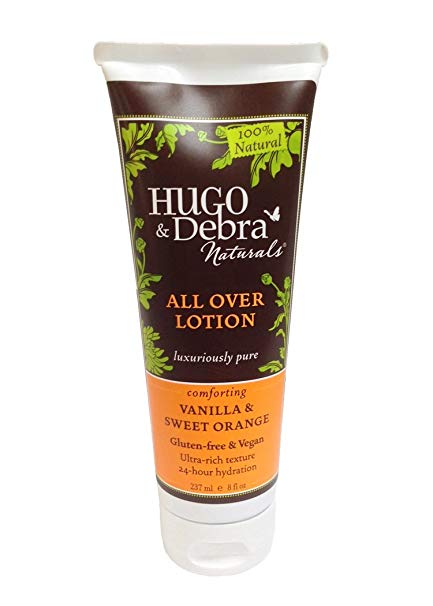 Hugo Naturals All Over Lotion, Vanilla and Sweet Orange, 8 Ounce Tube