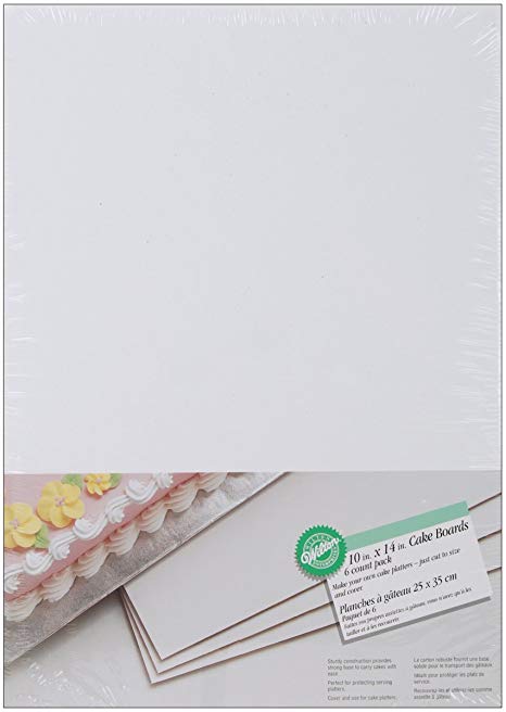 Wilton 2104-554 Cake Board 10X14 6Ct