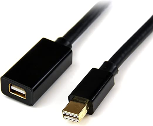 StarTech.com 3ft (1m) Mini DisplayPort Extension Cable - 4K x 2K Video - Mini DisplayPort Male to Female Extension Cord - mDP 1.2 Extender Cable - Works with Mini DP or Thunderbolt 2 Mac/PC (MDPEXT3)