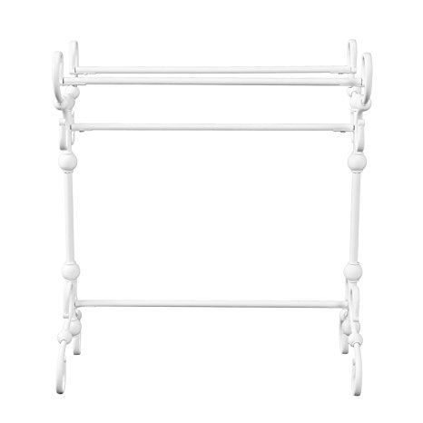 Furniture HotSpot - Blanket Rack - White - 28.5" W x 14" D x 32" H