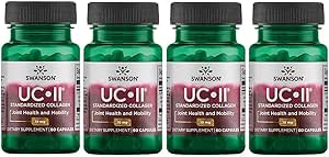 Swanson Ultra Uc-Ii Standardized Collagen 40 mg 60 Caps 4 Pack