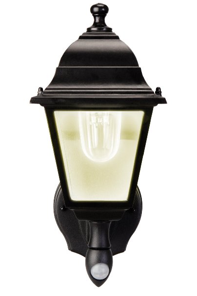 MAXSA Innovations 43319 Black Battery-Powered Motion-Activated LED Wall Sconce