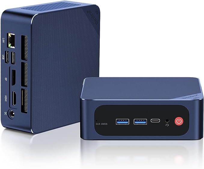 Beelink SEi12 Mini PC Intel Core i5-12450H (8C/12T, up to 4.4GHz), 16GB DDR4 RAM 500GB PCle4.0 NVMe SSD, Mini Desktop Computer Support 4K@144Hz/HDMI DP/USB3.2/WiFi6/BT5.2/Type-C/Office PC