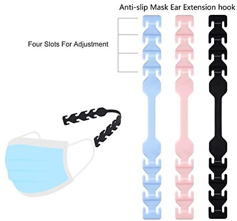 labato Mask Extension Hook Anti-Slip Mask Extender Strap Hooks Adjustable Ear Hook Mask Comfortable