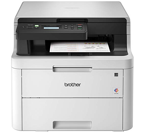 Brother HL-L3290CDW Compact Digital Color Printer Providing Laser Printer Quality Results with Convenient Flatbed Copy & Scan, Wireless Printing and Duplex Printing