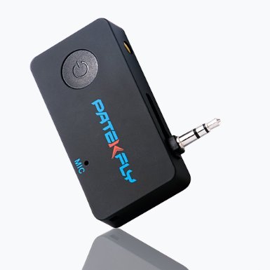 Bluetooth Receiver Patekfly Upgraded Bluetooth 41 Music Receiver Hands-free Iphone Bluetooth Receiver for Homecar Audio Music Streaming Sound System Bluetooth Car Kits black
