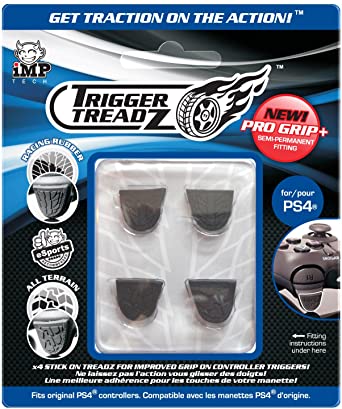 Snakebyte Trigger Treadz - Original 4-Pack for (PS4) - Anti Slip Trigger Rubbers - PlayStation 4