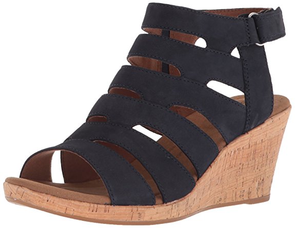 Rockport Women's Briah Banded Sling Wedge Sandal