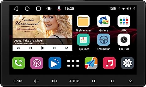 [New] ATOTO S8 Lite 10.1inch Double Din Android Car Stereo Receiver, Compatible with Wireless Apple CarPlay & Android Auto, Dual Bluetooth, WiFi/BT/USB Tethering Internet, LRV, 2G 32G, S8G2113LT