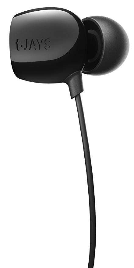 JAYS t-JAYS One Noise Isolating Earbuds (Matt Black) (Discontinued by Manufacturer)