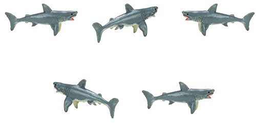 Safari Good Luck Minis - Great White Shark (Set of 5)