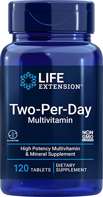 Life Extension Two-Per-Day, Tablets, (60 Tabs X 2) 120 Tablets