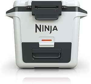 Ninja FB131WH FrostVault 30qt Hard Cooler with Dry Zone, Integrated Fridge-Temp Dry Storage Drawer, Premium Heavy-Duty Insulated Cooler, Keeps Ice for Days, Cloud White