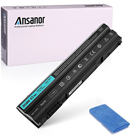 Ansanor 11.1V 65Wh T54FJ New Laptop Battery for Dell Latitude E5420 E5520 E6420 E6520 Compatible P/N: M5Y0X 312-1163 HCJWT 7FJ92 8858X -- 18 Months Warranty [M5Y0X]