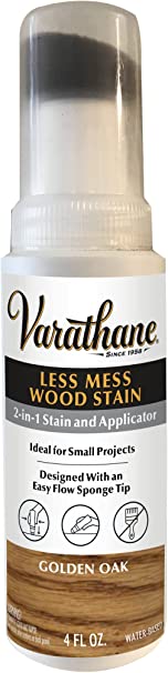 Varathane Less Mess Wood Stain and Applicator, 4 oz, Golden Oak