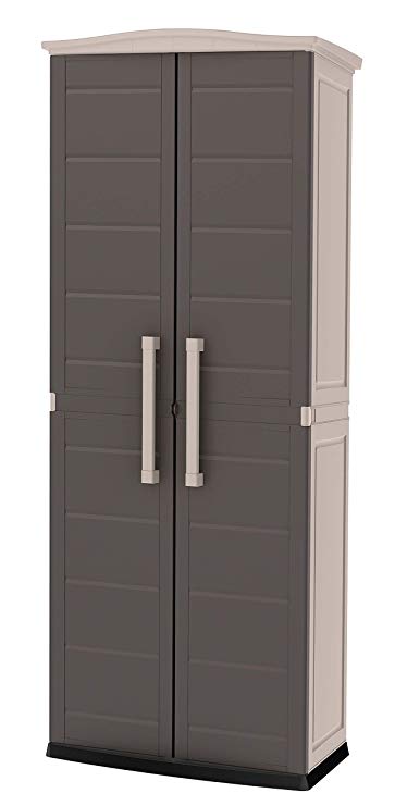 Keter 228852 Boston Outdoor Storage Cabinet Beige/Brown