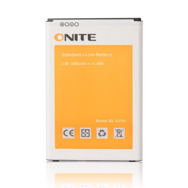 Onite Replacement Battery for LG G3 D850 ATampT VS985Verizon LS990Sprint BL-53YH