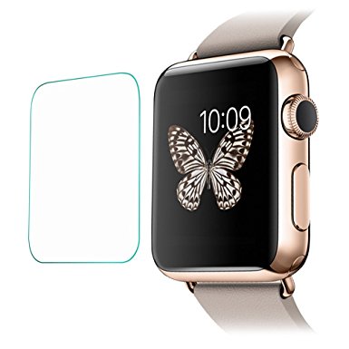 Link Dream 0.2mm Tempered Glass Film with Full Cover Metal Edge For Apple Watch 42mm (Silver)