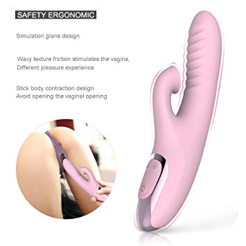 Female Massage 12 Sucking and Huffing Toys Clitorisl Stimulation Orgasm Heating Wand Telescopic Whisper Quiet Waterproof Electric 12 Vibrate Modes Tshirt