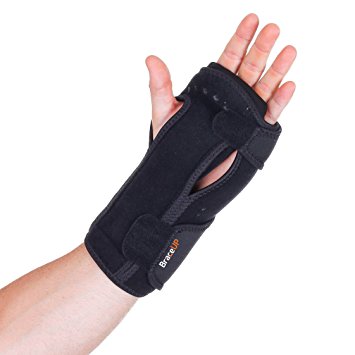 BraceUP® Night Sleep Wrist Support brace, lightweight splint with cushioned pads for carpal tunnel