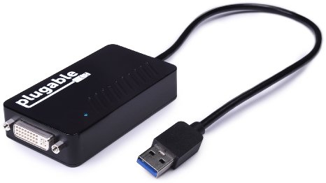 Plugable USB 30 to VGA  DVI  HDMI Video Graphics Adapter for Multiple Monitors up to 2048x1152  1920x1080 Supports Windows 10 81 7 XP