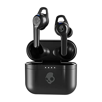 Skullcandy Indy Active Noise Cancellation (ANC) True Wireless Earbuds Up to 32 Hours of Total Battery Life,Wireless Charging Case,Full Media Controls on Each Bud with Tile Tracking (True Black)