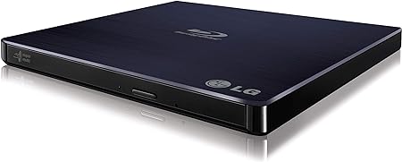 LG 6x WP50NB40 External Portable Slim Blu-ray Burner with Cyberlink Burning Software - Supports M-DISC and BDXL Discs (Retail Box)