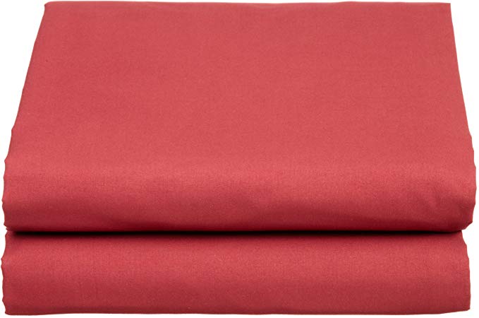 Cathay Luxury Silky Soft Polyester Single Fitted Sheet, King Size, Burgundy