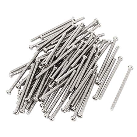 M2.5 Screws Bolt - TOOGOO(R) M2.5 x 40mm 304 Stainless Steel Phillips Round Head Screws Bolt 60pcs