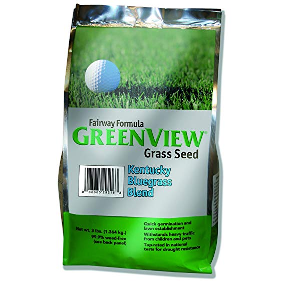 GreenView Fairway Formula Grass Seed-Kentucky Bluegrass Blend,3 lb Bag