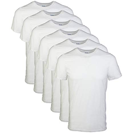 Gildan Mens Standard White Crew T-Shirt Multipack