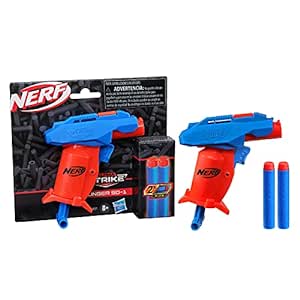 Nerf Alpha Strike Slinger Sd-1 Single-Fire Dart Blaster - Includes 2 Official Nerf Elite Foam Darts, Easy Load Prime Fire,Multicolor