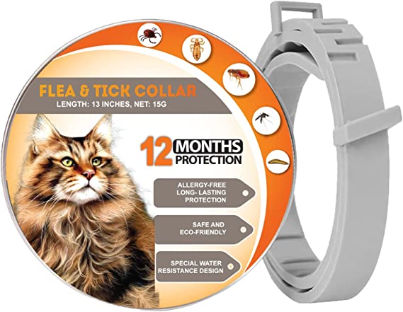 Dog Flea Collars 25 Inches - Cat Flea Collar 13 Inches - Flea Collars for Dogs & Cats - Flea Treatment Lasting 12 Months - Cat & Dog Flea Collar - Cat & Dog Flea Treatment 100% Natural Ingredients
