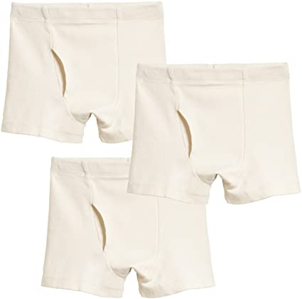 City Threads Boys' Boxer Briefs 3 Pack Underwear in 100% Organic Cotton Made in USA