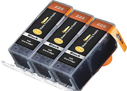3 Black B-Edition Ink Cartridges for CLI-226 PGI-225 PIXMA iP4820 iP4920 iX6520 MG5120 MG5220 MG5320 MX712 MX882 MX892 (3 Blacks) by Blake Printing Supply