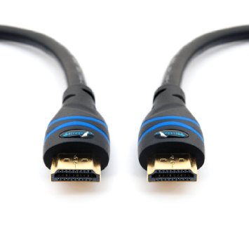 BlueRigger HDMI Cable (75 ft) w/ Built-in Signal Booster - CL3 Rated for In-wall Installation