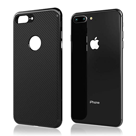 [2019 Updated] iPhone 7 Plus Case [New] Premium Luxury Slim Design Cell Phone Case [8 ft. Grade Drop Tested] iPhone 7 Plus - (Black)