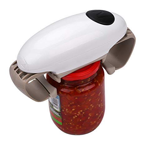 One Touch Hands Free Automatic Can Opener- Red, Kitchen