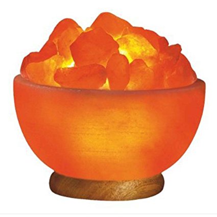 Himalayan Salt Crystal Prosperity Bowl Lamp
