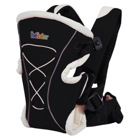Bebamour Durable Backpack 3 in 1 Functional Baby Carrier(black)