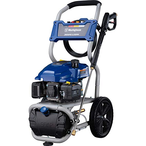 Westinghouse WPX2800 Gas Powered Pressure Washer with Soap Injection - 2800 PSI 2.3 GPM - One Gallon Reservoir - 25’ SUPR-Flex Hose - 4 Quick-Change Nozzles