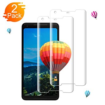 Google pixel 2 XL Screen Protector , Auideas - Bubble Free, 9H Hardness, Anti-Fingerprint, Easy to Install, HD Clear Tempered Glass Screen Protector for Google pixel 2 XL [2-Pack]