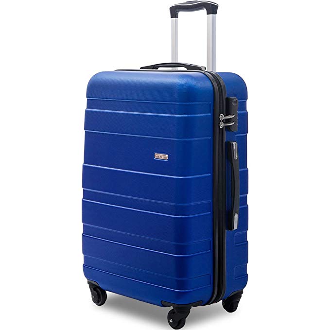 Merax Afuture Luggage Lightweight Spinner Suitcase 20inch 24inch and 28 inch Available (20-Carry on, Blue)