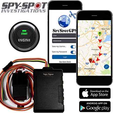 4G Hard Wire Kill Switch GPS Vehicle Tracker | Disable Any Vehicle Ignition - Remote Starter | Advance Satellite Real Time Fleet Tracking / Teen Driver Monitoring Alerts by Spy Spot