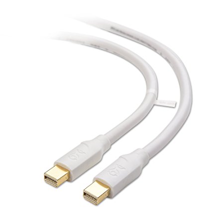 Cable Matters® Gold-Plated Mini DisplayPort Cable in White - 4K Resolution Ready - 2m