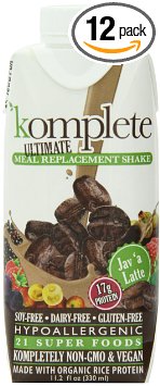 Komplete Ultimate Meal Replacement Shake, Jav'a Latte, 10.25 Pound (Pack of 12)