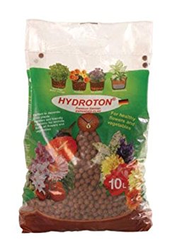 Mother Earth Hydroton 714110 Hydroponic Grow Rocks, 10 Liter Bag